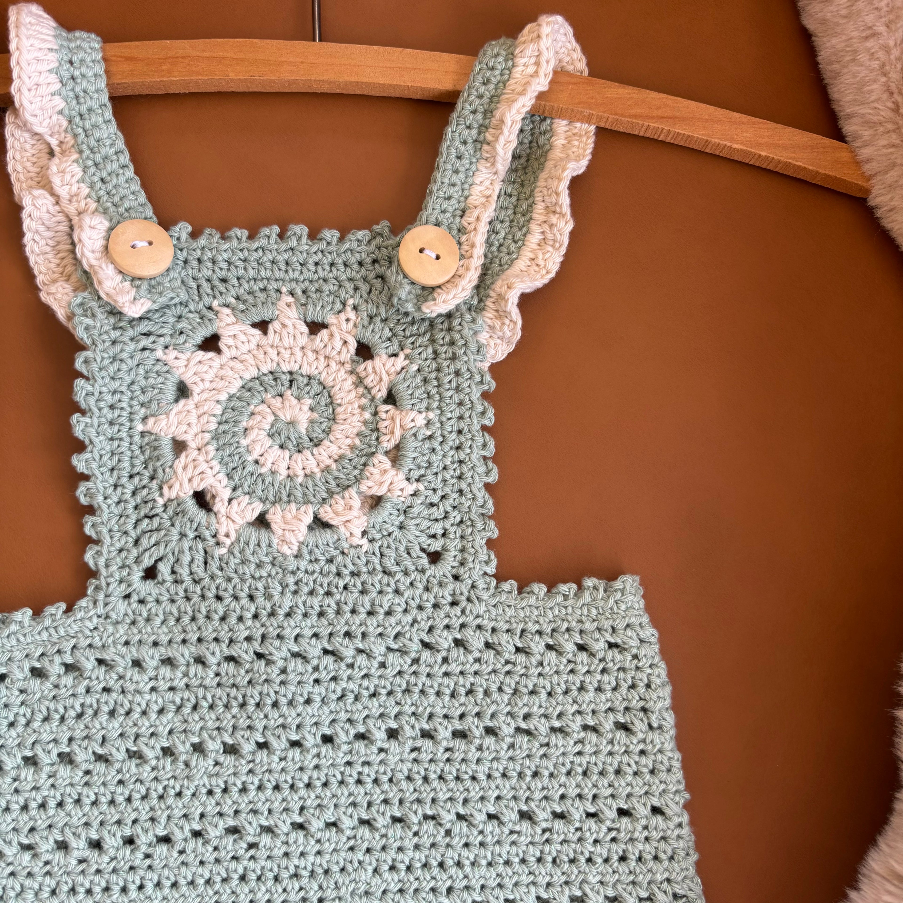 Crochet Pattern- Sunshine Pinafore Overalls for Baby and Toddler - Baby Toddler Summer Outfit Romper Dress