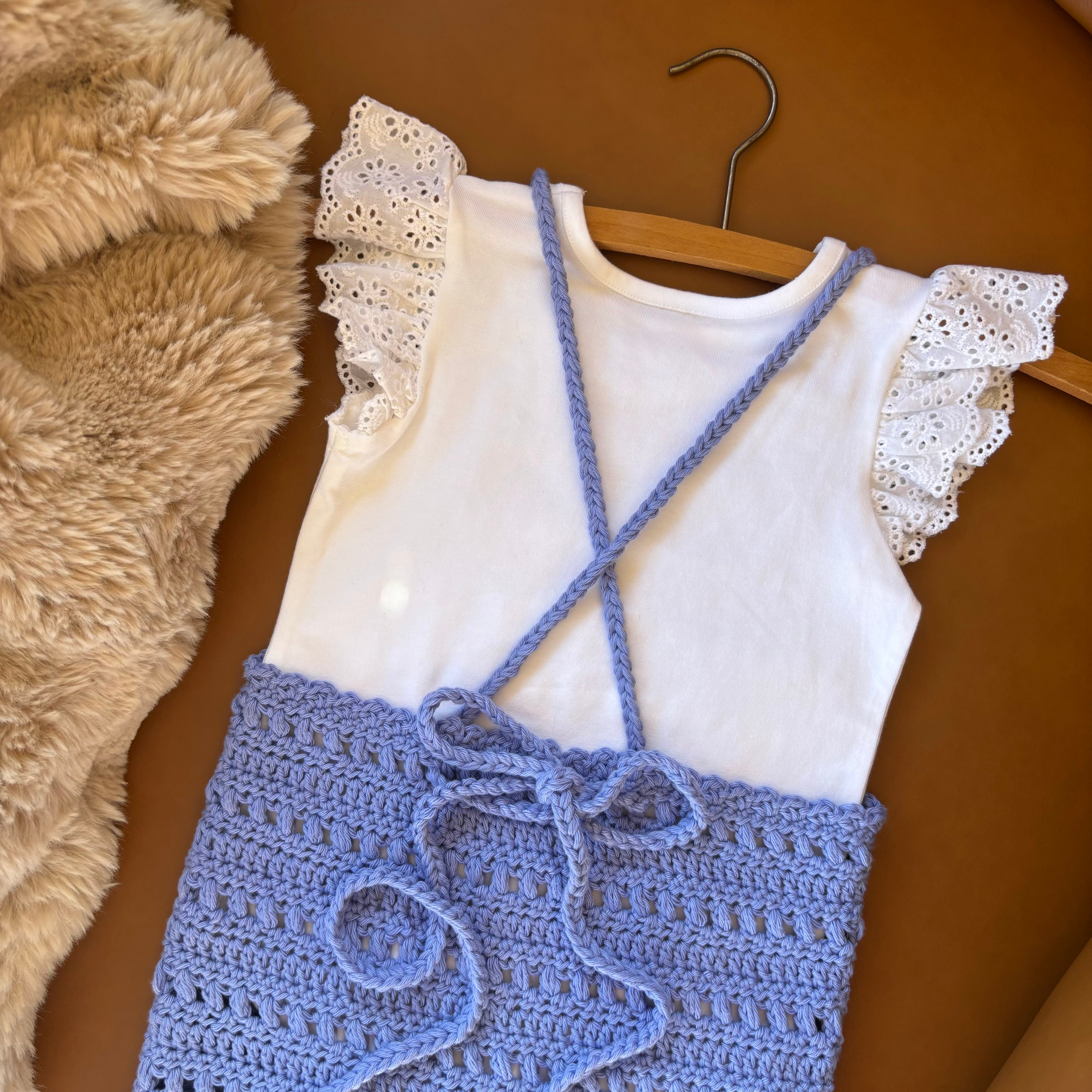 Crochet Pattern- Daisy Halter Dress Pinafore for Toddler & Child