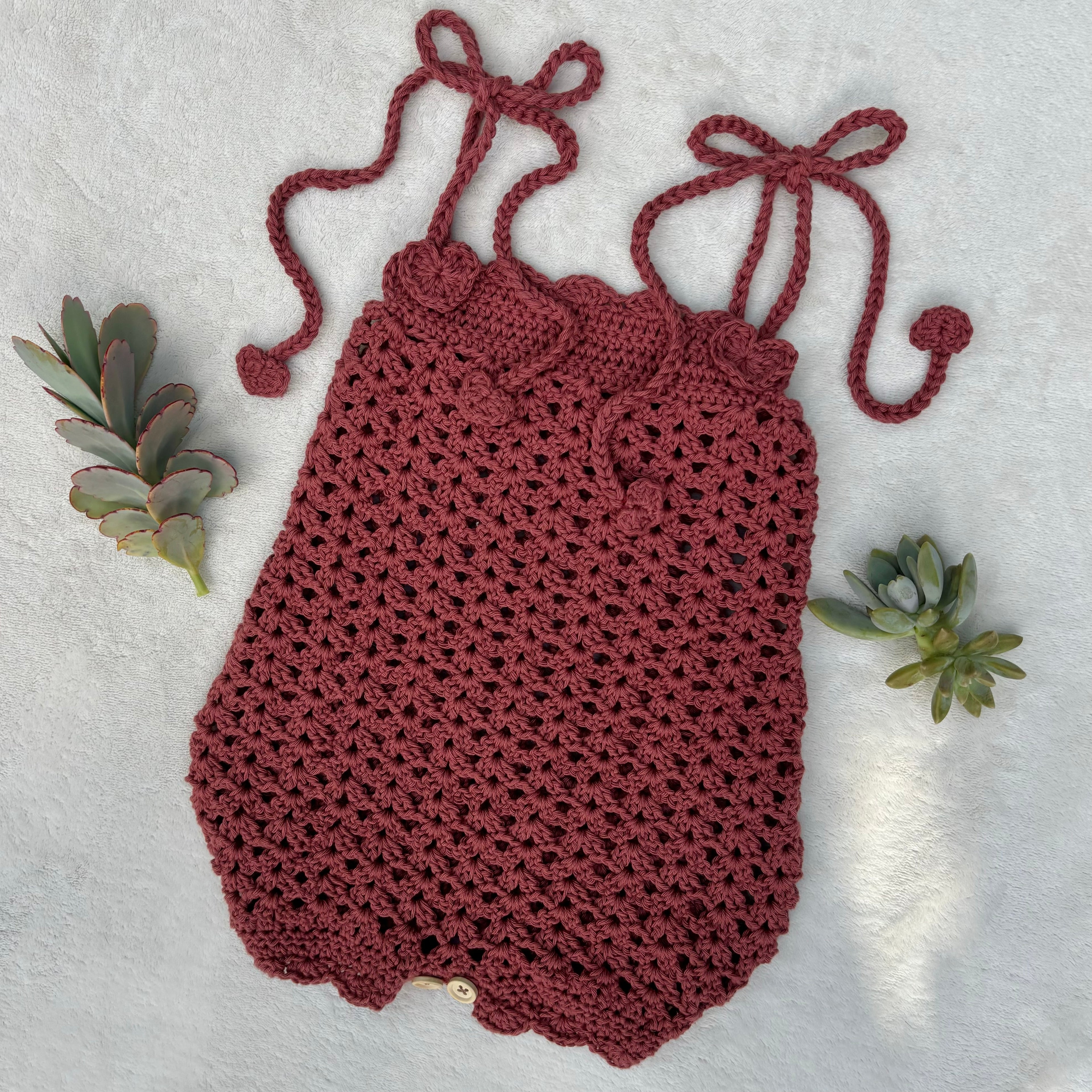 Crochet Pattern- Sweetheart Romper for Baby and Toddler - Baby Toddler Summer Outfit Romper Overalls