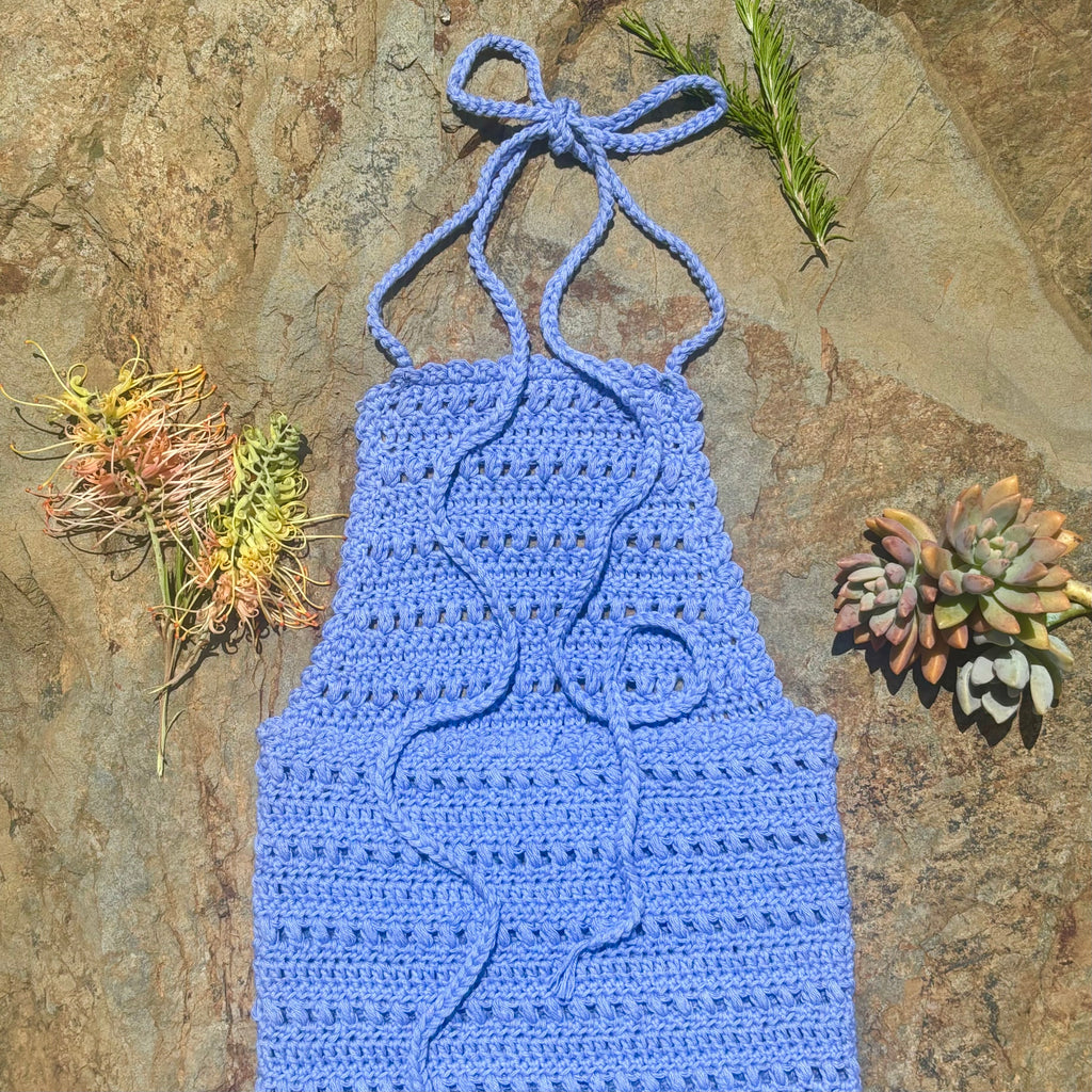 Crochet Pattern- Daisy Halter Dress Pinafore for Toddler & Child