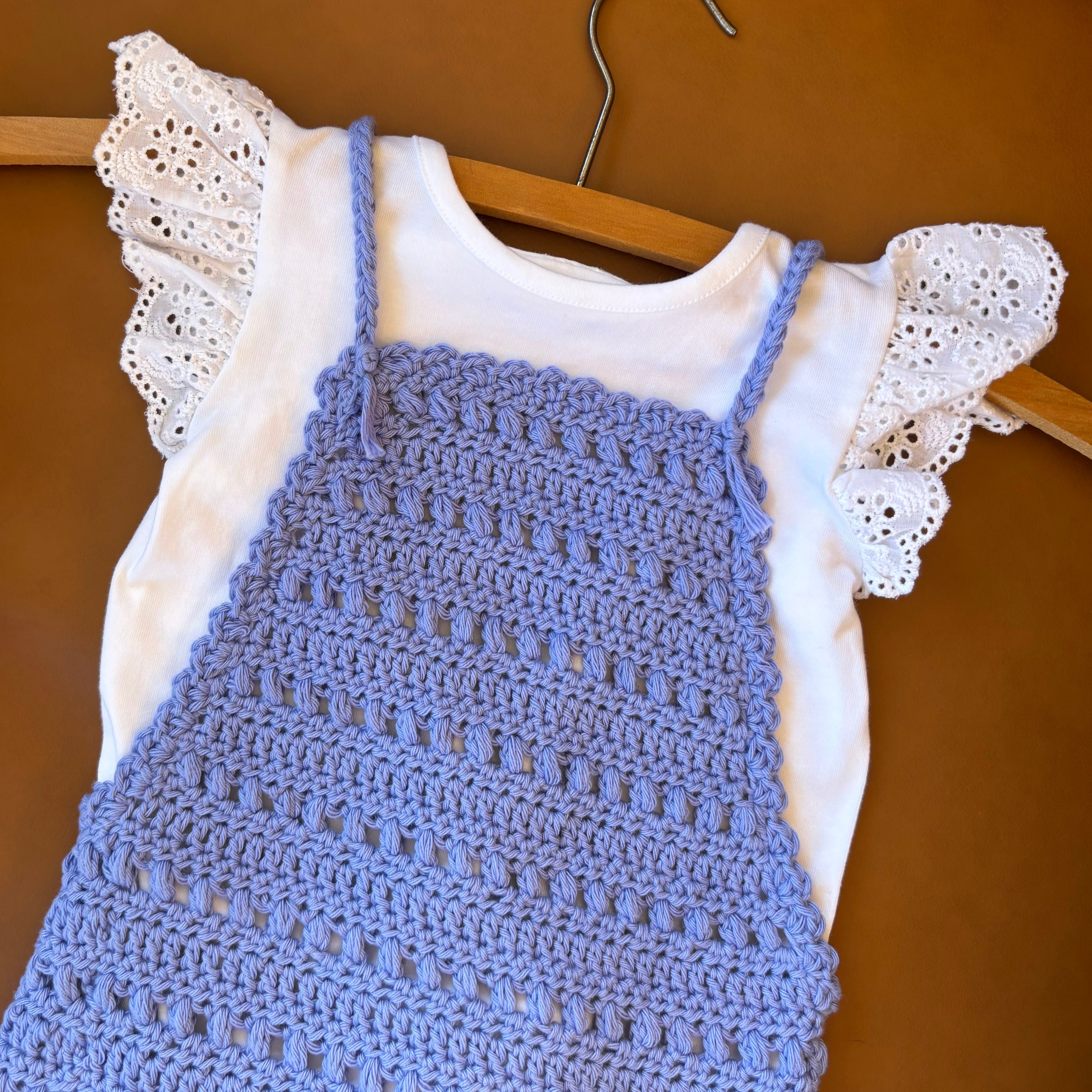 Crochet Pattern- Daisy Halter Dress Pinafore for Toddler & Child
