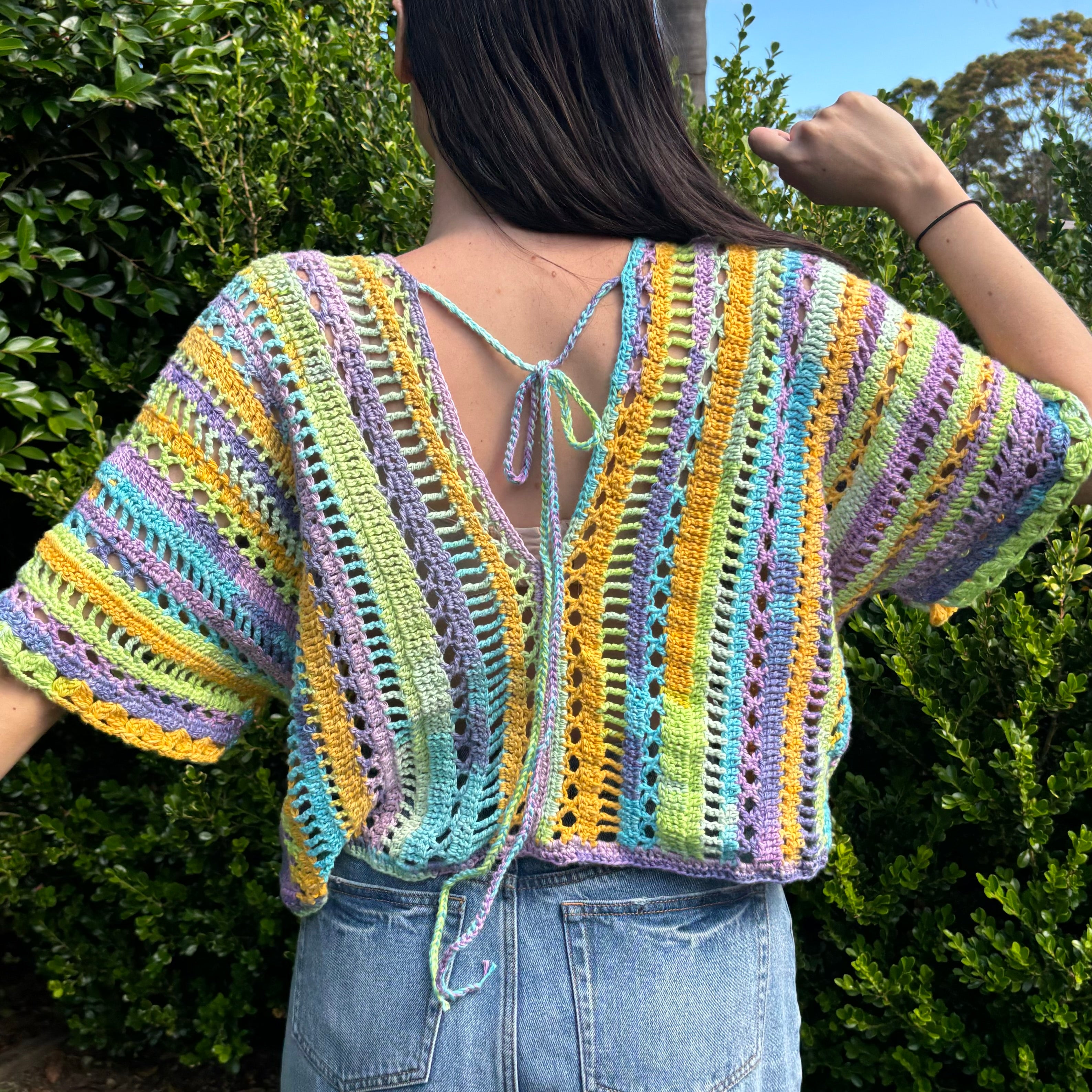 Crochet Pattern- Sunny Summer Crochet Top- Swimwear Cover Up Crochet Womens Shirt- Crochet Summer Clothing