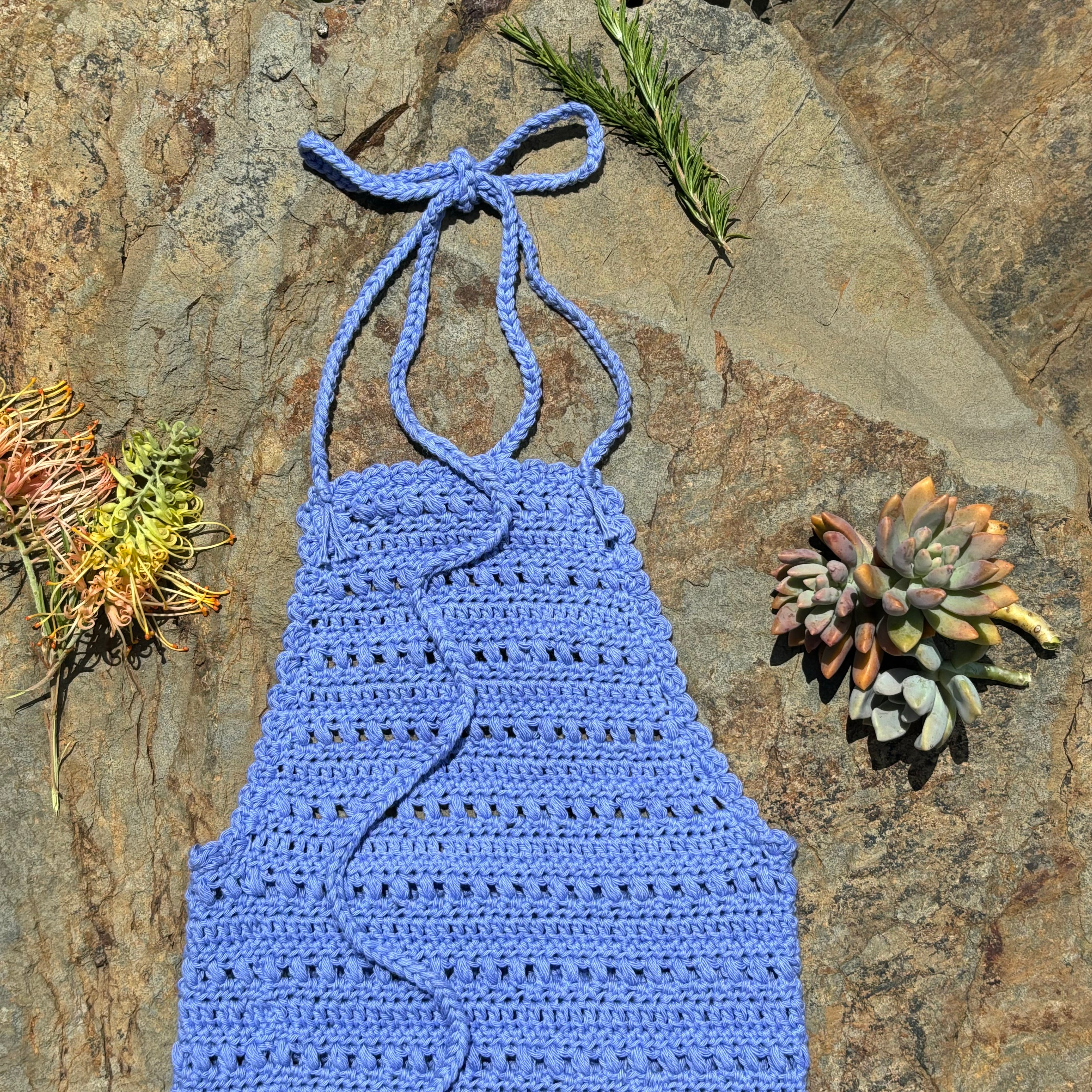 Crochet Pattern- Daisy Halter Dress Pinafore for Toddler & Child